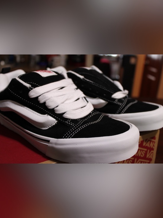 Vans Other - Vans Knu Skool Skate Shoe - Black / True White
